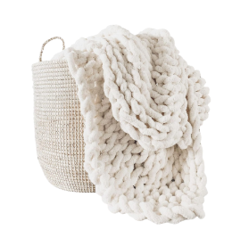 amazon chunky knit throw blanket