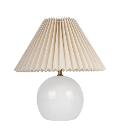 amazon pleated table lamp