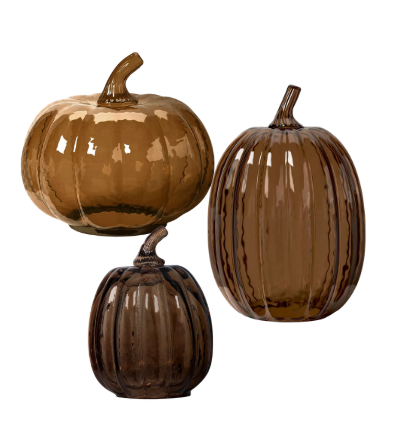 target amber glass pumpkins