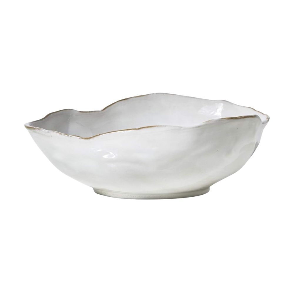 neutral decorative bowl for styling coffee table or entry table