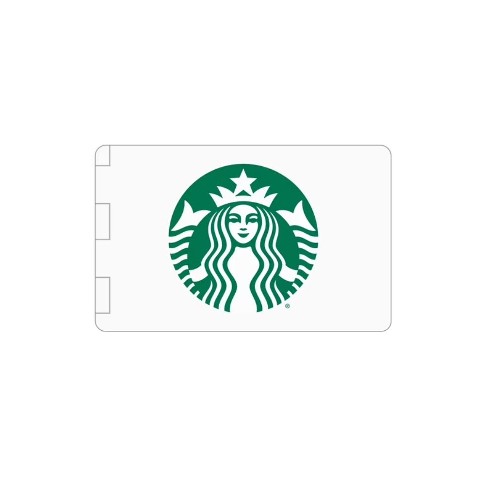 Starbucks gift card used as part of a thoughtful bloom basket gift arrangement.