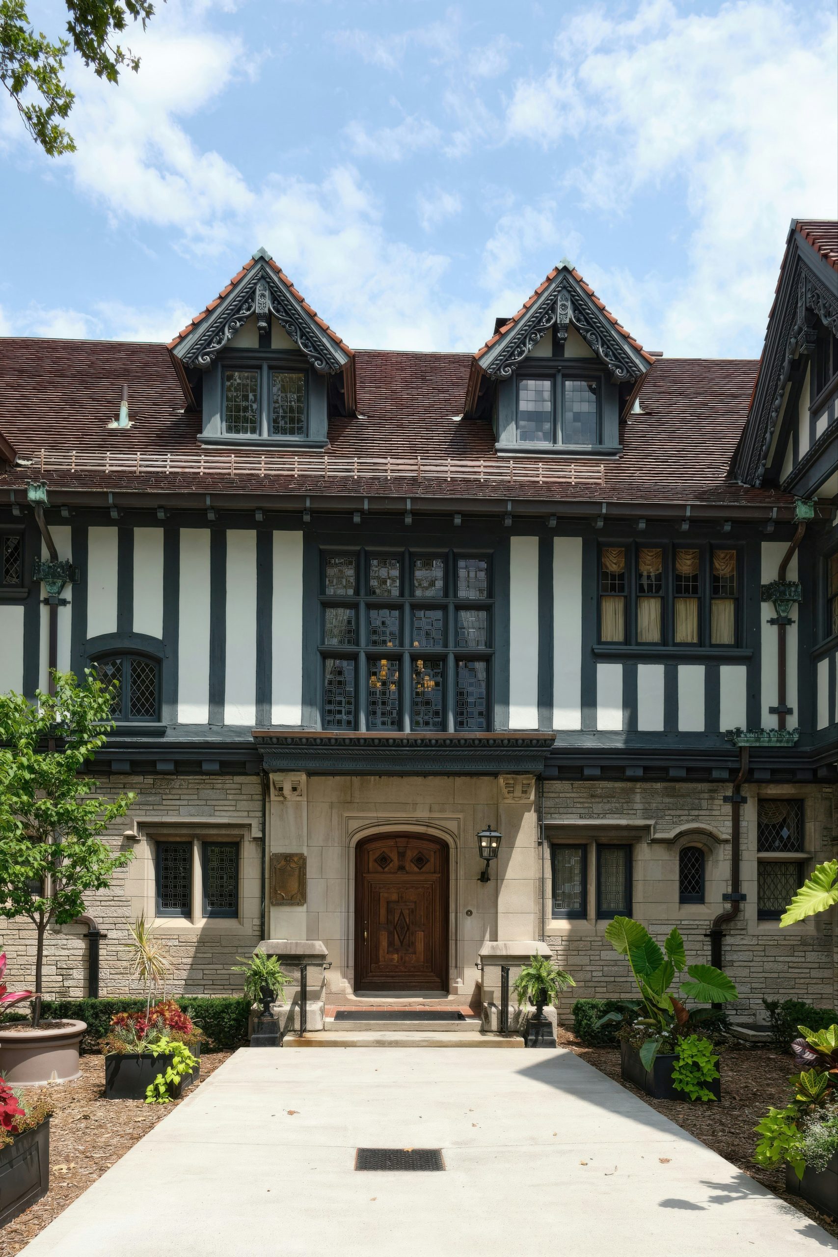 Historic English Tudor-style home showcasing architectural details, charm, and character inspiration for homeowners.