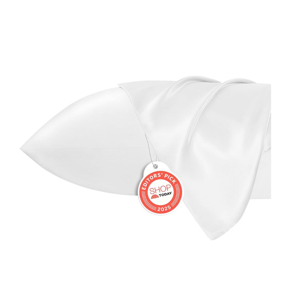 White satin pillowcases for adding a soft, luxurious touch to a guest bed
